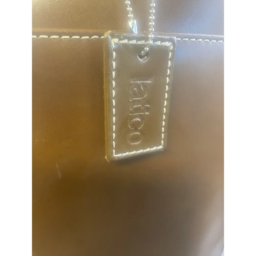 Latico Brown Leather Business Tote/Laptop/Messenger Bag